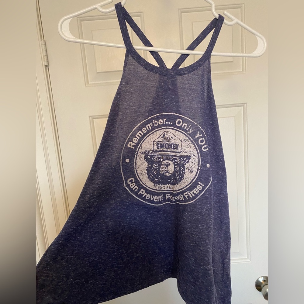 Blue Smokey Bear Tank Top